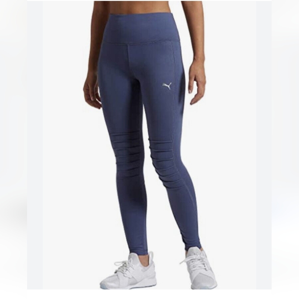PUMA MOTTO PURPLE LEGGINGS/TIGHTS WOMENS SIZE SMALL